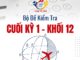 Bộ đề kiểm tra cuối học kỳ 1 môn Toán 12 năm học 2024 2025