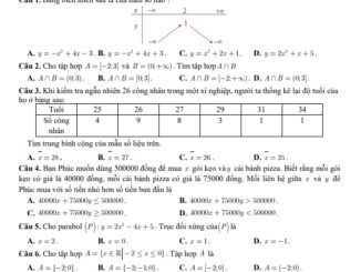 Đề cuối kỳ 1 Toán 10 năm 2024 2025 trường THPT Phan Bội Châu Lâm Đồng