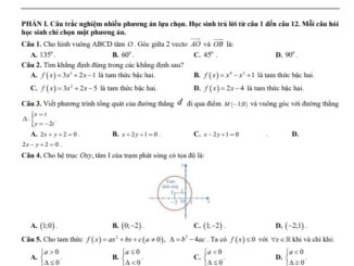 Đề giữa kì 2 Toán 10 năm 2024 2025 trường THPT Nguyễn Chí Thanh Tây Ninh