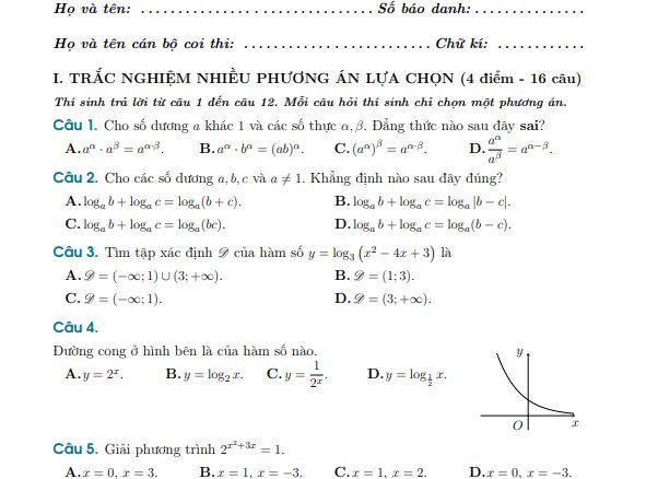 Đề GK2 Toán 11 năm 2024 2025 trường THPT Ninh Bình Bạc Liêu Ninh Bình